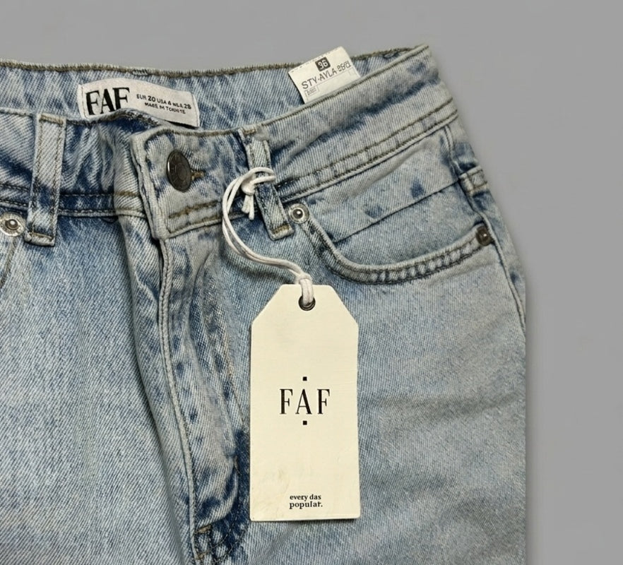 Blugi FAF cu croială mom fit clasică