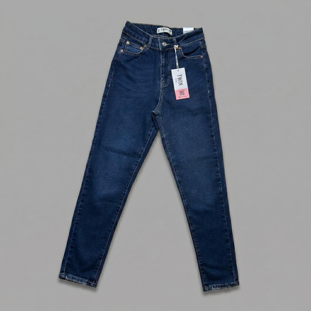 Straight jeans Twin Blue από κλασικό ντένιμ