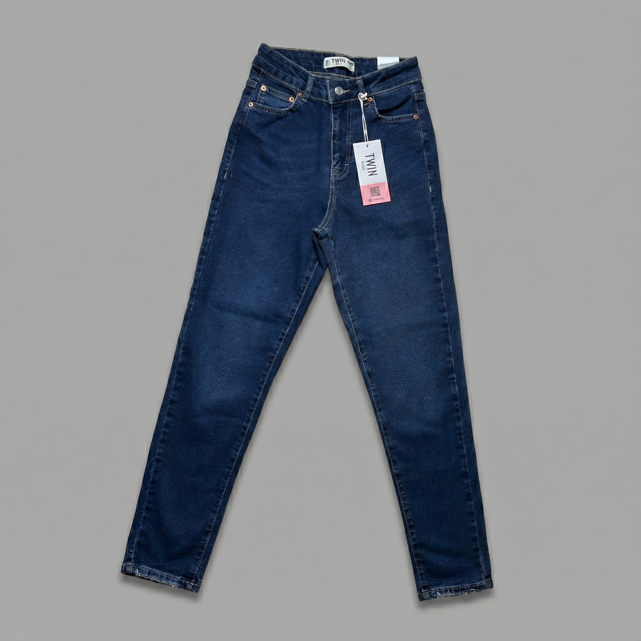 Straight jeans Twin Blue από κλασικό ντένιμ