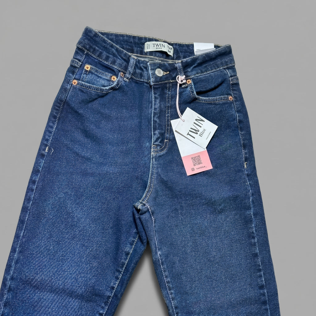 Straight jeans Twin Blue από κλασικό ντένιμ